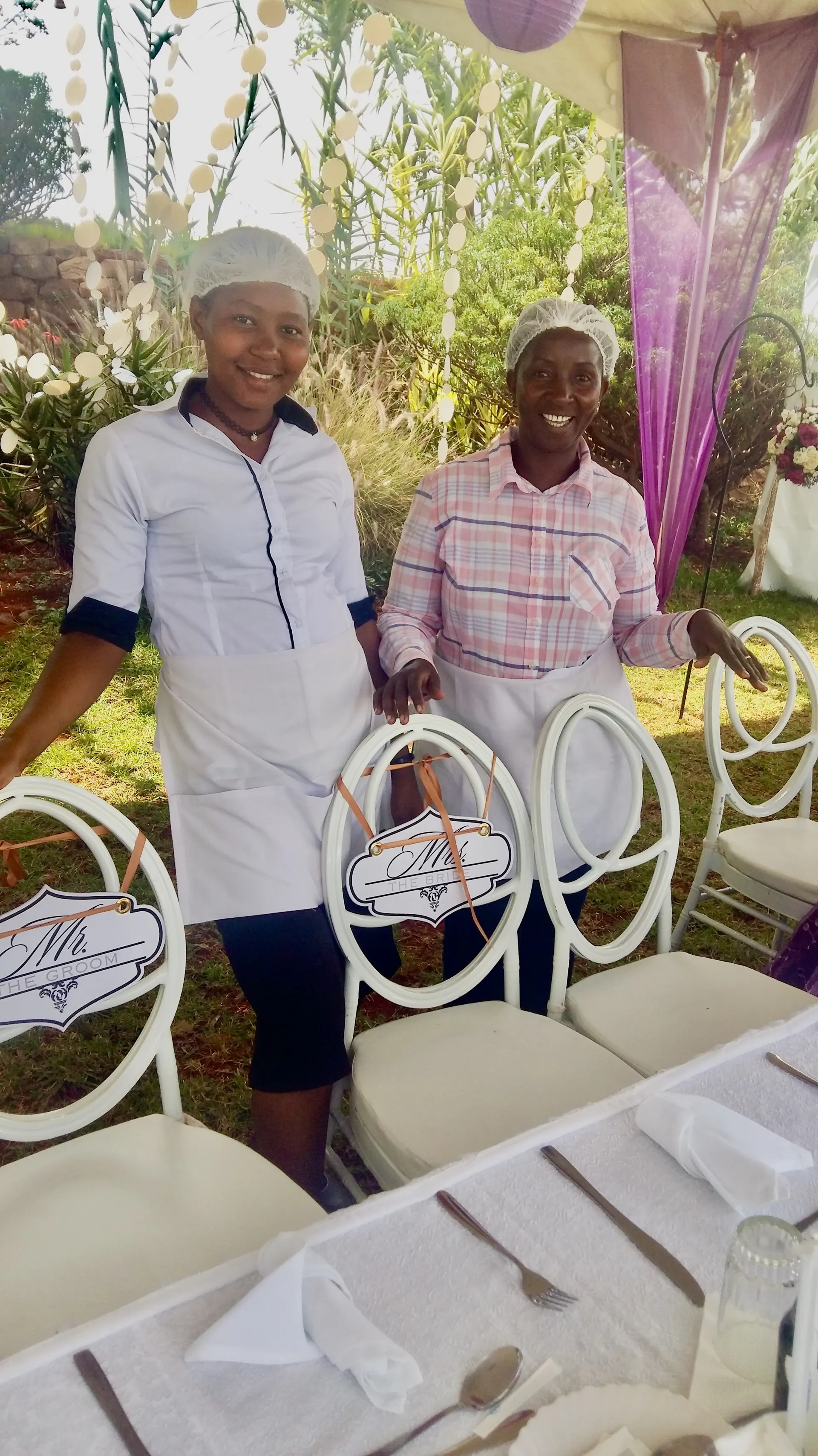 Nagira Catering team on-site at a wedding